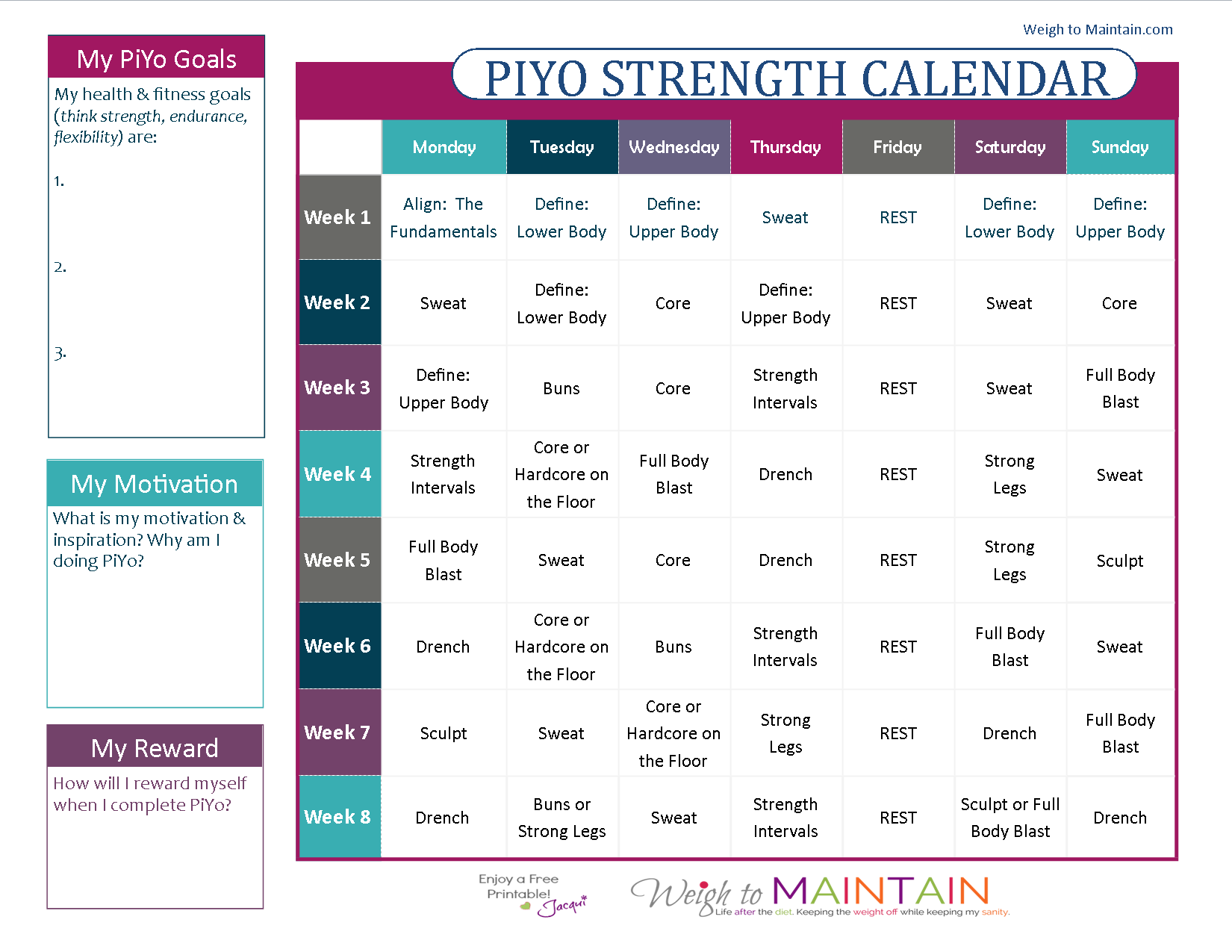 Piyo workouts 2025 free online